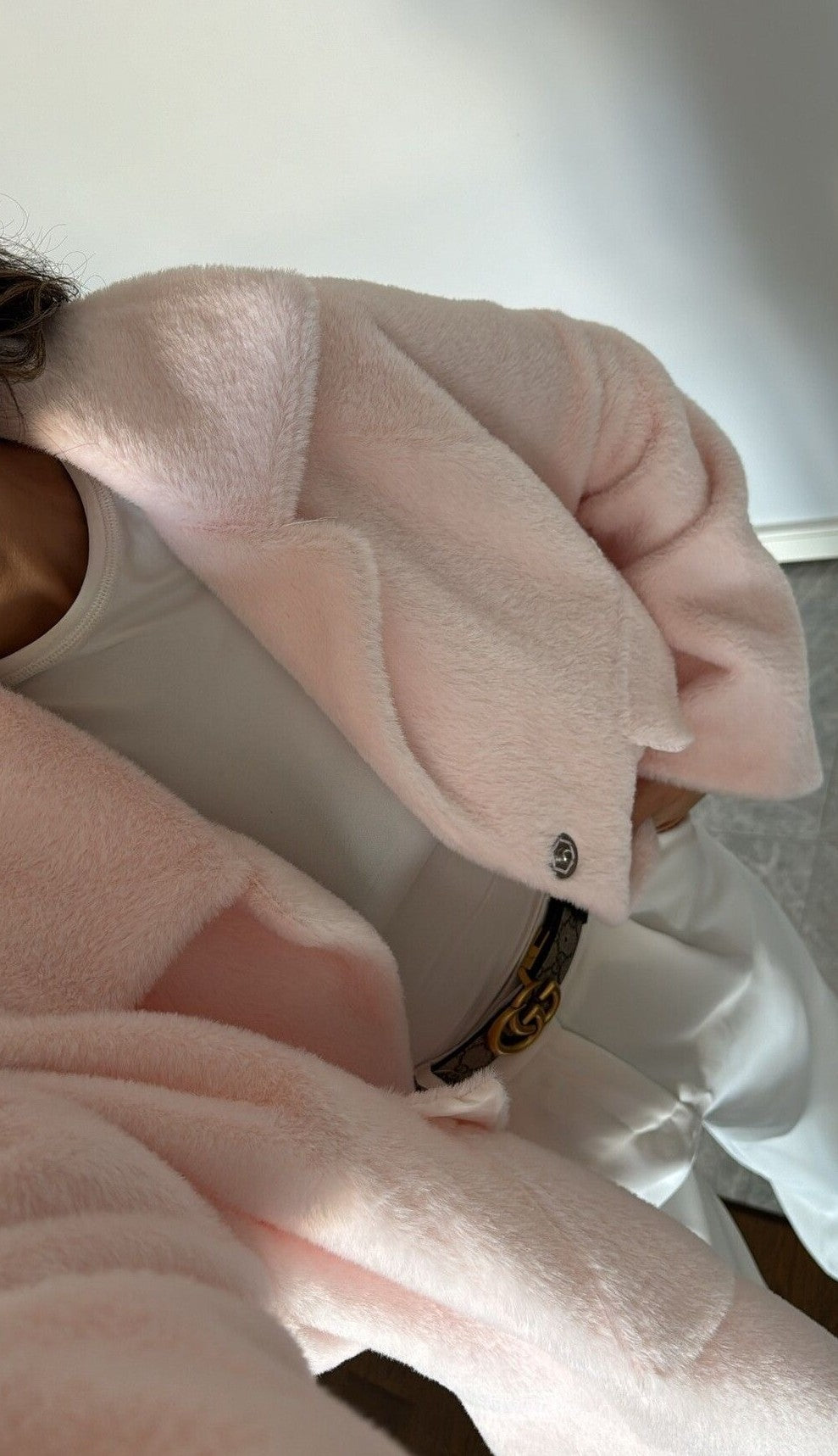 Manteau Doux en Fausse Fourrure