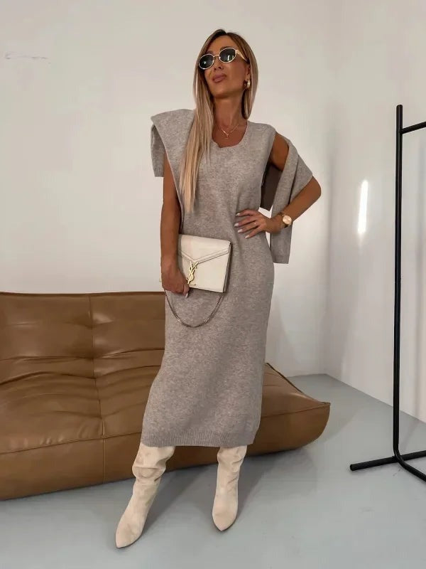 Ensemble 2 Pièces Pull & Jupe Tricotée