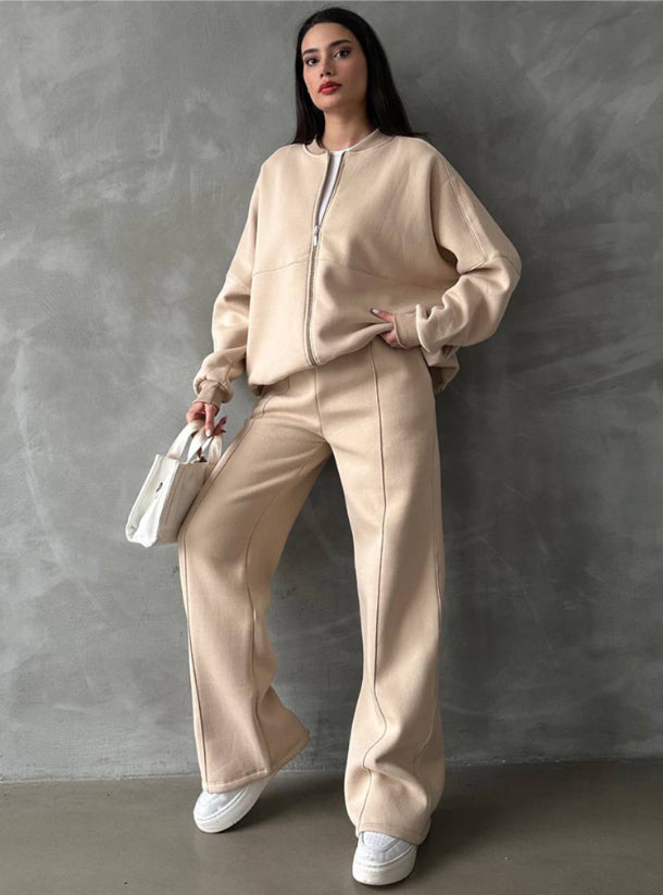 Ensemble Jogging Oversize Zippé